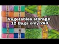 Storage Bags For vegetables in Fridge || Ketsaal Reusable washable Storage Bags