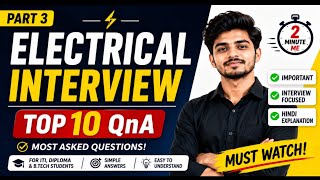 Top 10 Electrical Interview Questions and Answers | Electrical QnA Hindi