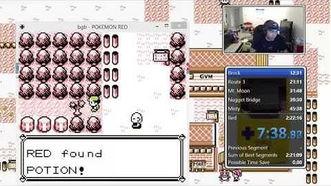 Pokemon Red any% glitchless speed run in 2:21