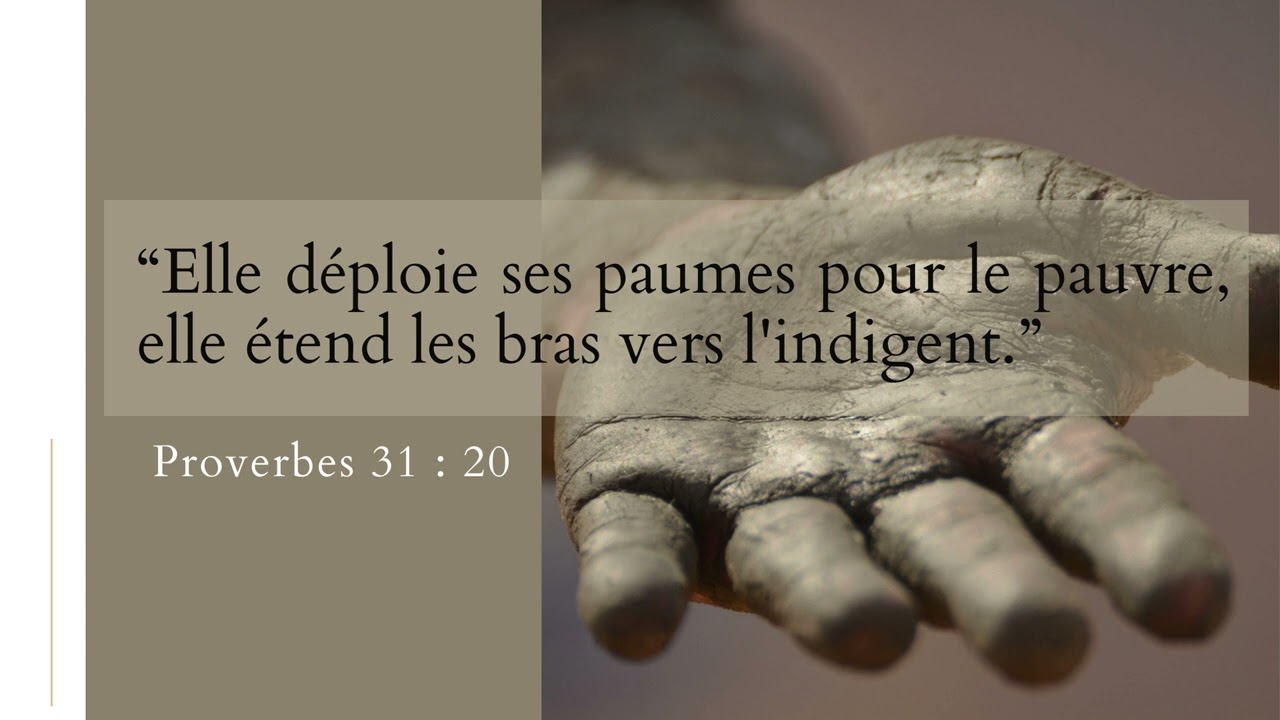 FEMME...NOURRIT LE PAUVRE!