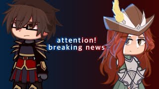 attention! breaking news! || Bannerfall | Purple Siblings