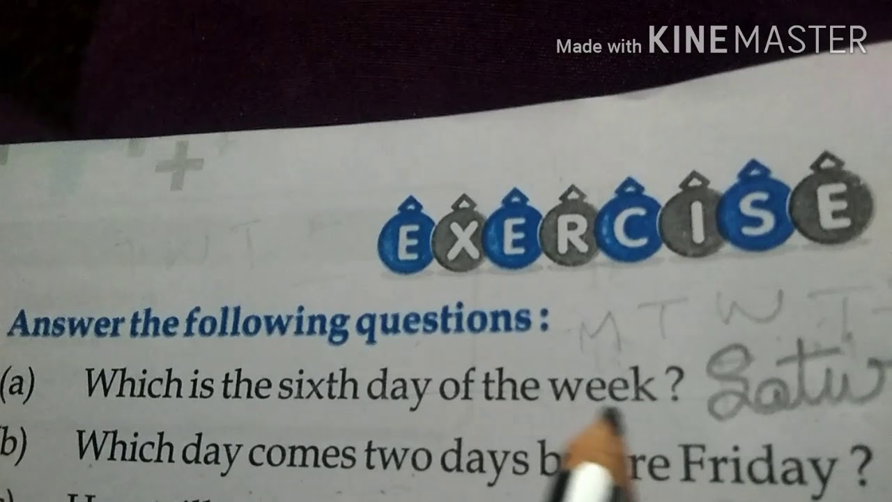 calendar exercise youtube