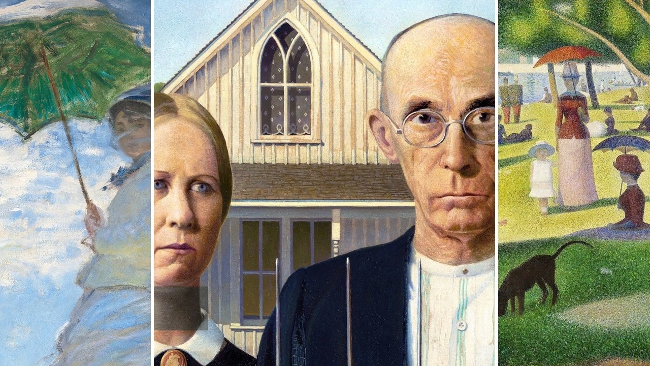Masterpieces TV — Silent Art Gallery · July 23 Afternoon | Wood · American Gothic & others