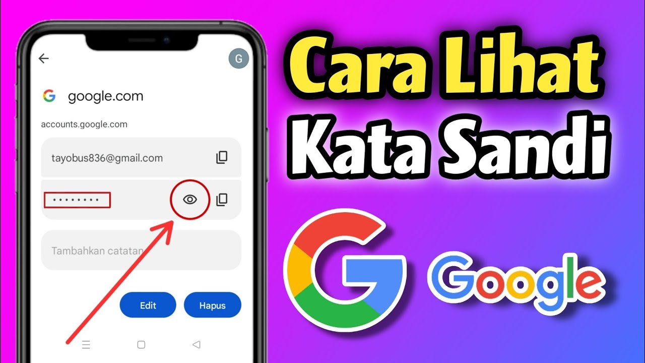 Form input kata sandi saat mendaftar akun Gmail