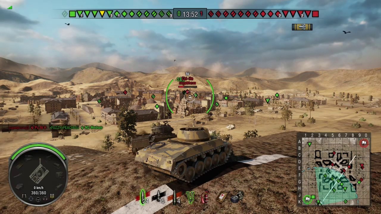 WoT Light tank nudged me and messed up my optics & camo 