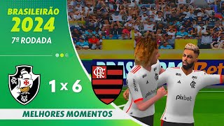 Download lagu VASCO 1 X 6 FLAMENGO - BRASILEIRÃO 2024 - RECRIAÇÃO PES PSP