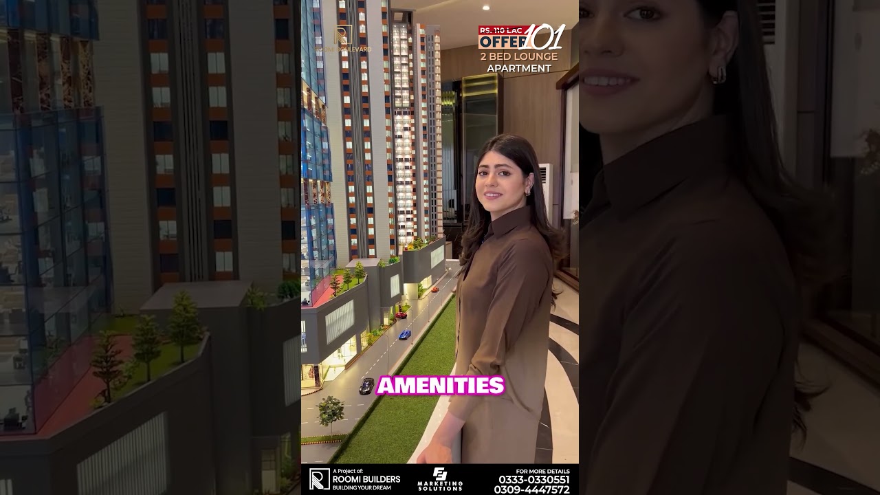 Own 2 Bed Lounge at Roomi Boulevard at 101 Lac Offer | Easy 80,000 Monthly Installments