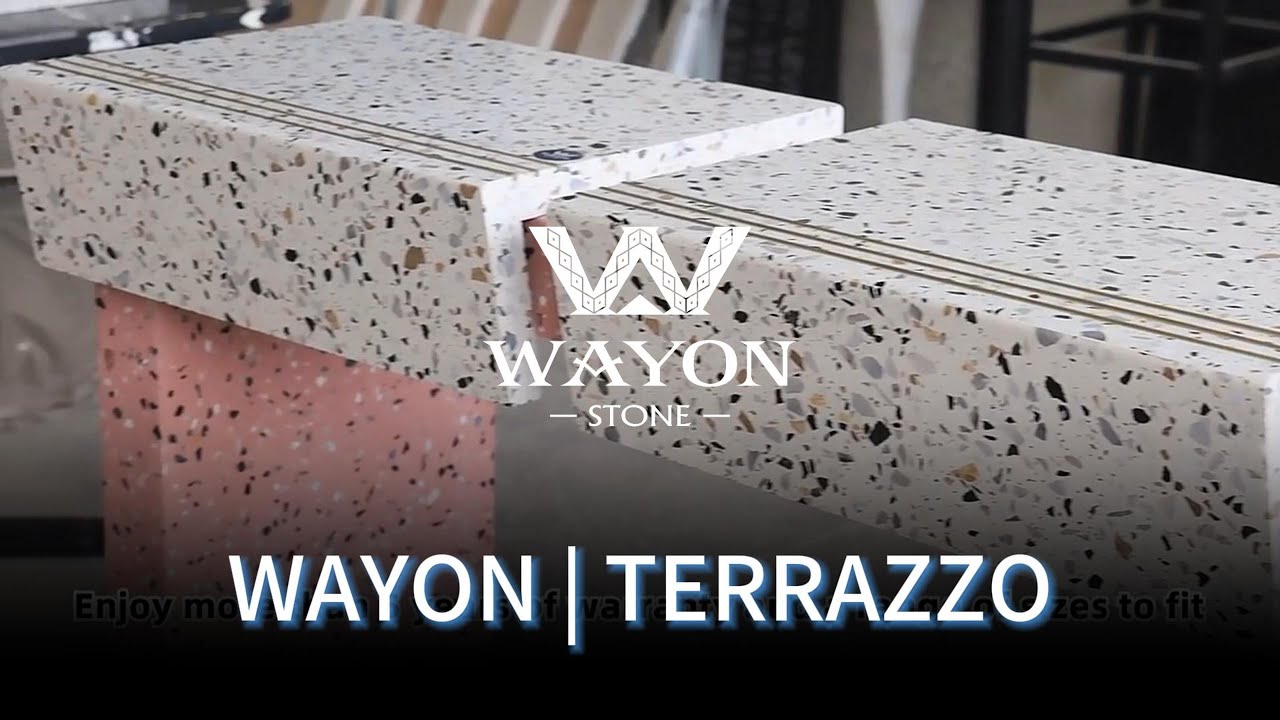 Terrazzo Stairs: Every step feels like treading on starlight, the texture is absolutely stunning.