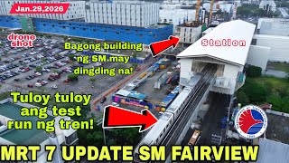 Wow,SM extension may dingding na!MRT 7 UPDATE SM FAIRVIEW|MINDANAO AVE.STATION|Jan.29.