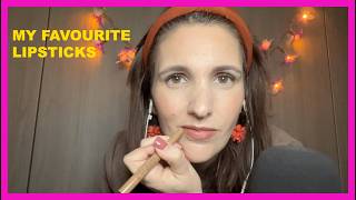 ASMR - My Lipstick Favorites (whispered)
