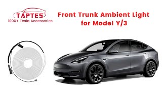 TAPTES Front Trunk Ambient Light for Model Y Model 3 Hidden Smart Ambient Lighting screenshot 3