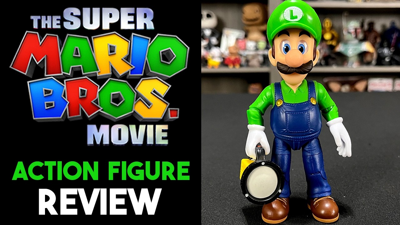 This Luigi Figure Is AWESOME! Super Mario Movie Luigi Unboxing + Review