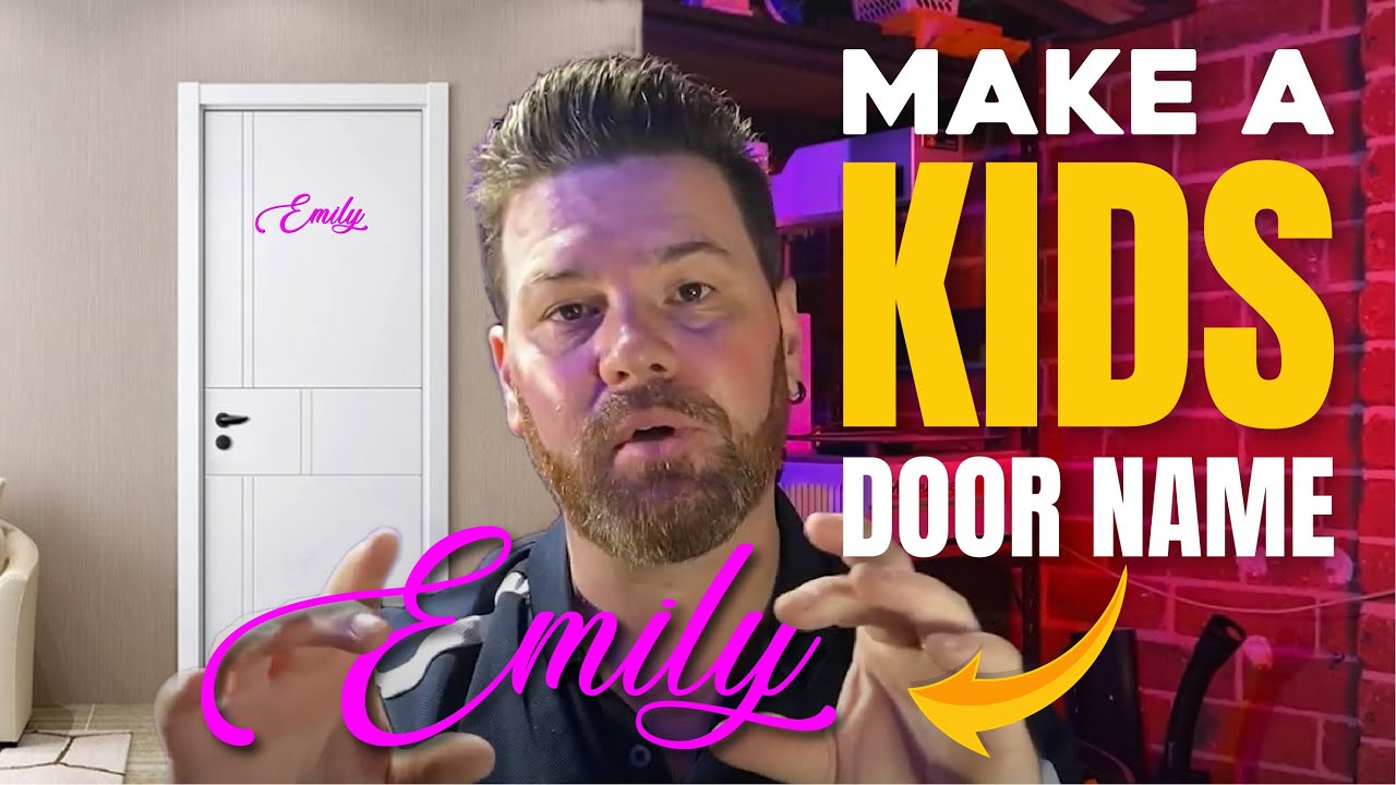 How To Make A Kids Door Name YouTube