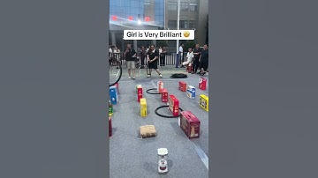 Brilliant Girl 😂 The Funniest Ring Toss Game Ever in China 😂