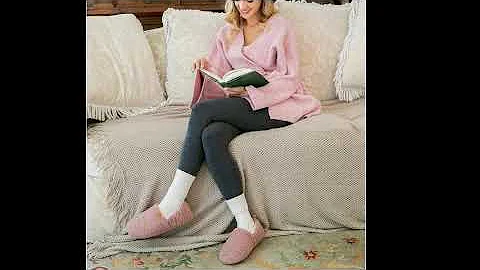 EverFoams Women's Fuzzy Full Slippers | Comfortable & Stylish Footwear