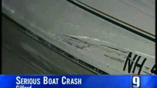 Boats Collide On Lake Winnipesaukee