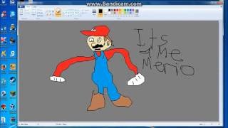 How 2 Draw Merio bro (Windows(R) 7 Edition MSPAINT) screenshot 5