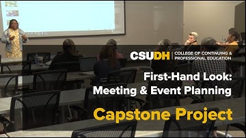 Meeting & Event Planning: Capstone Project | CSUDH Continuing Ed