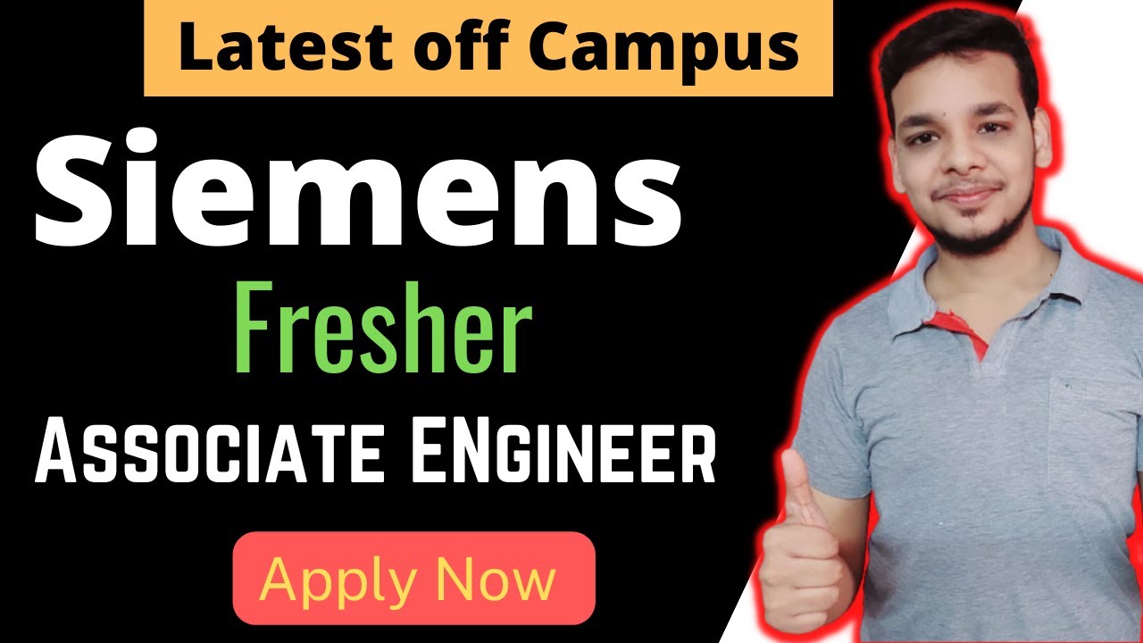 Siemens Hiring Drive | Software Engineer | Freshers | Latest Off Campus Job Drive 2022 | New Hiring