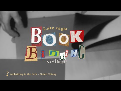 🍅Late night book binding / making a sketchbook! 🍅
