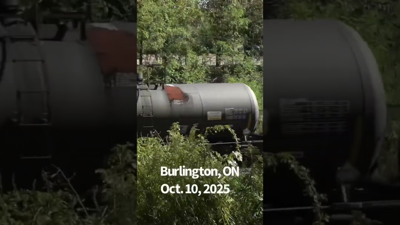 #train meet at Burlington, ON. #railway #shorts