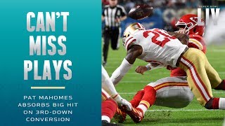 Mahomes Absorbs BIG Hit on 3rd-Down Conversion! | Super Bowl LIV