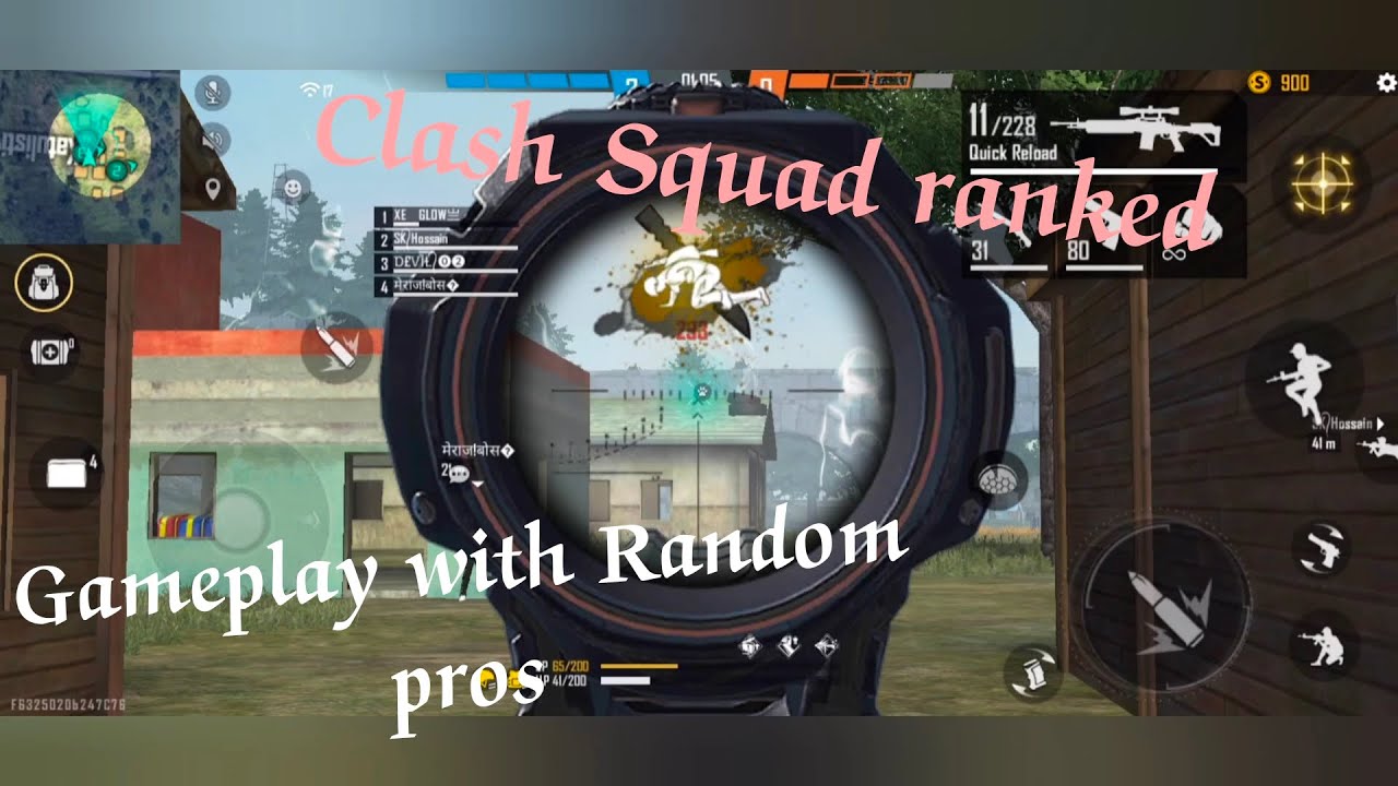 😎Clash squad ranked with random world best player || op game || - YouTube