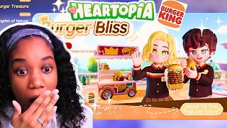 HUGE Heartopia x Burger King Collab! NEW FOOD Is Here!