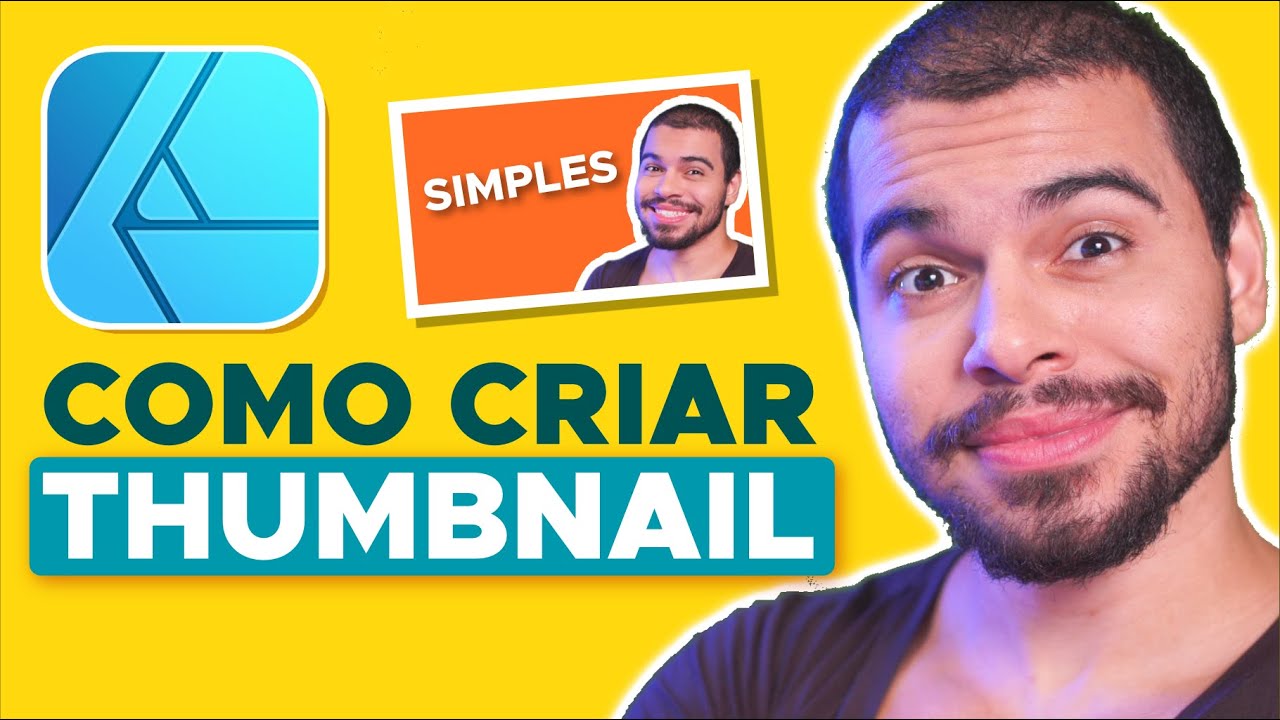 Para iniciantes! Como Criar Thumbnails no Affinity Designer - YouTube