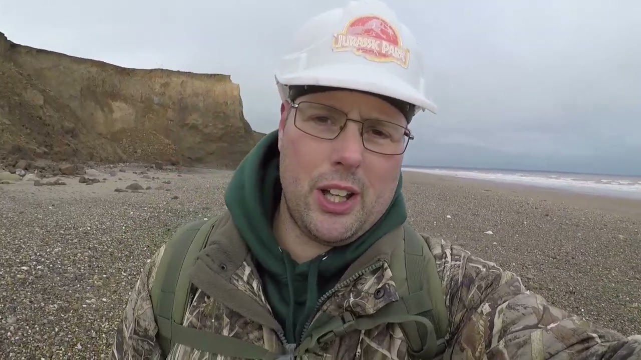 Поиск окаменелостей на побережье Холдернесс 