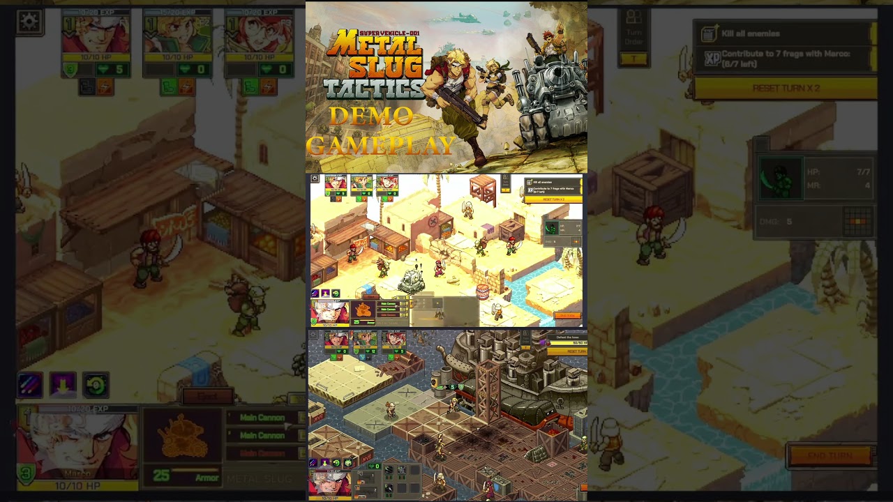 Metal Slug Tactic Demo Clip 