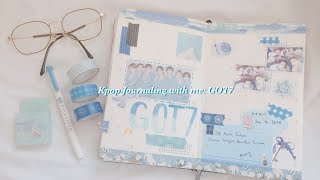 Kpop Journaling with me ✨I GOT7 I ☁️ pastel blue aesthetic ❄️🕊 screenshot 4