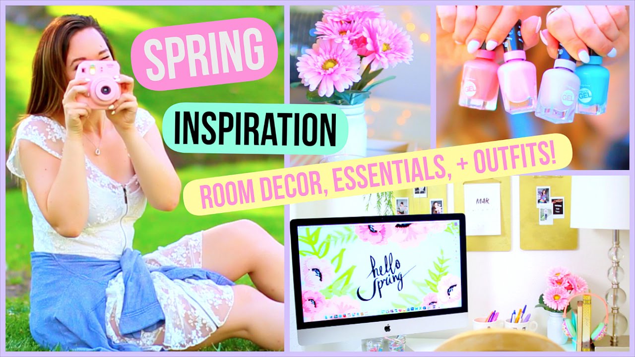 Spring Inspiration! DIY Room Decor, Essentials, + Outfits 
