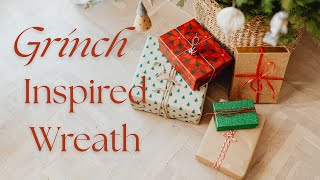 Grinch Inspired Wreath Tutorial | Christmas Wreath | Green Monster | Jetersblessings