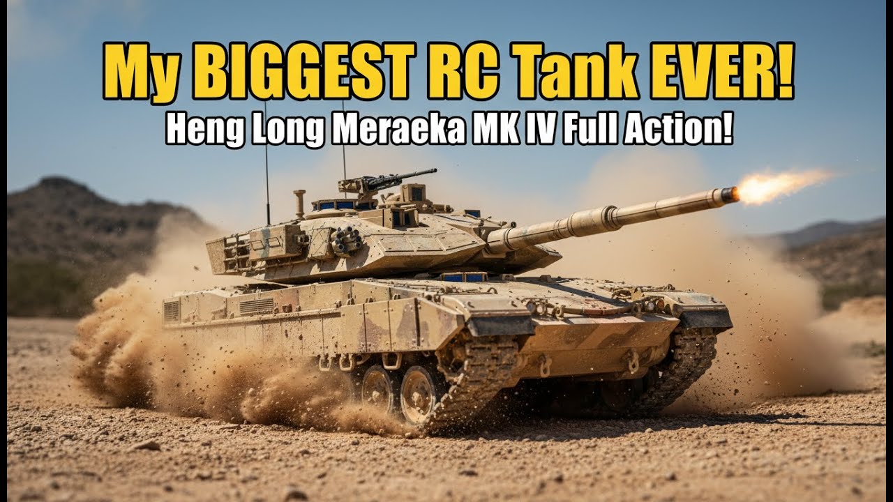 My BIGGEST RC Tank EVER! Heng Long Merkava MK IV Full Action! 