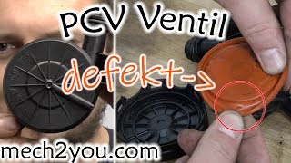 Hoher Ölverbrauch oder Leerlaufproblem durch defektes PCV Ventil |Kurbelwellenentlüftung erklärt