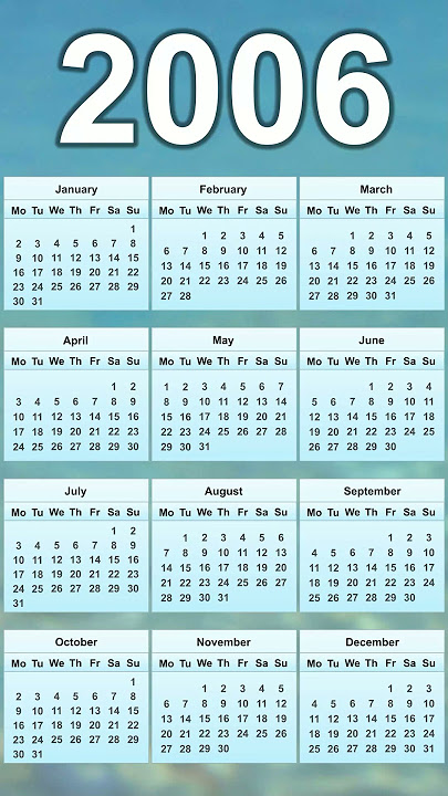 2006 Calendar