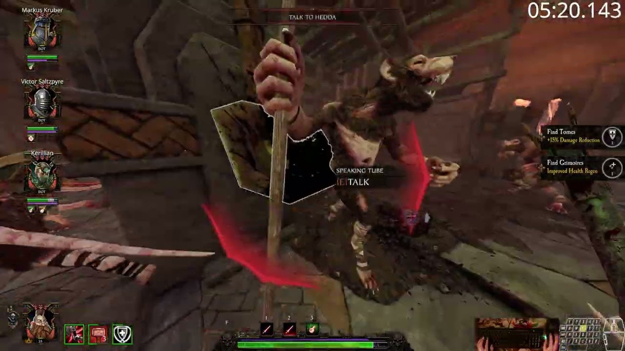 Warhammer Vermintide 2: Mission of Mercy Recruit All Objectives Speedrun - 