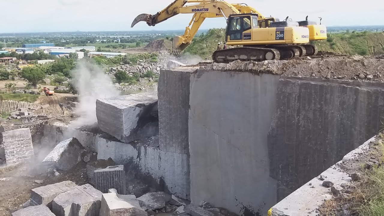 Granite design, granite factory design, granite JCB cutting idea