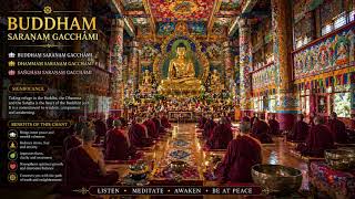 🌺Soothing Divine Monk Choir | Ancient Buddhist Chant for Peace &amp; Healing | Buddhaṃ Dhammaṃ Saṅghaṃ