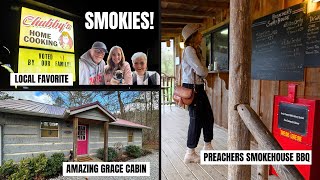 Fun In The Smokies! Amazing Grace Cabin, Chubby's  A Local Favorite & Preacher's Smokehouse BBQ