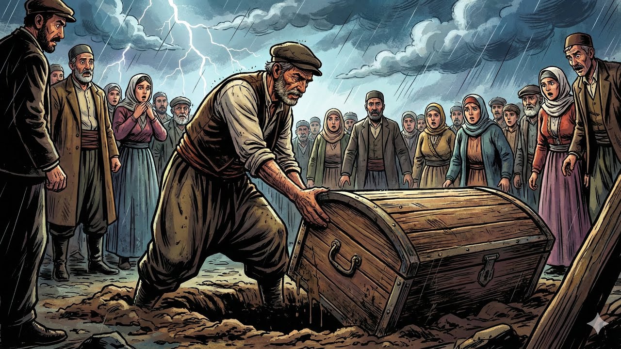 Fakir Adam Toprakta Sandık Buldu… İçinden Çıkanlar Herkesi Şok Etti! 