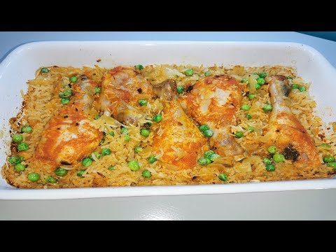 Video: Pollo Al Horno Con Arroz