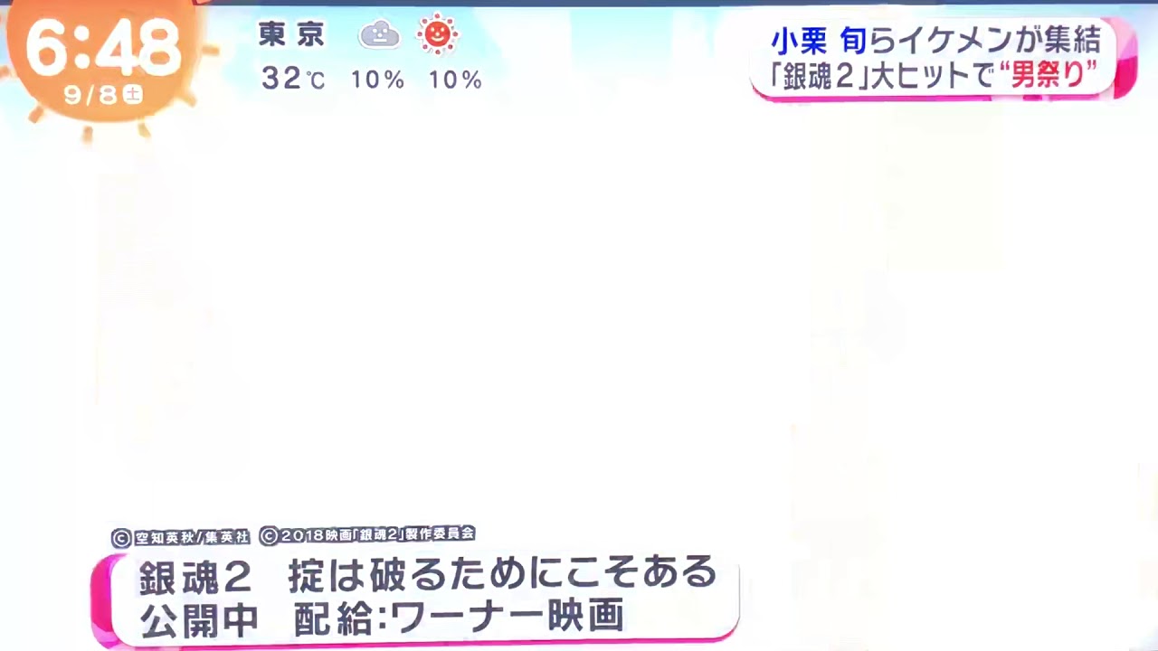 銀魂２ 男祭り めざましどようび 豪華キャスト舞台挨拶 18 09 07 Youtube