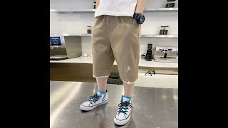 【2022 SPRING SALE】【110-160】無地 シンプル カジュアル ポケット付き 子供服 夏 男の子 パンツ