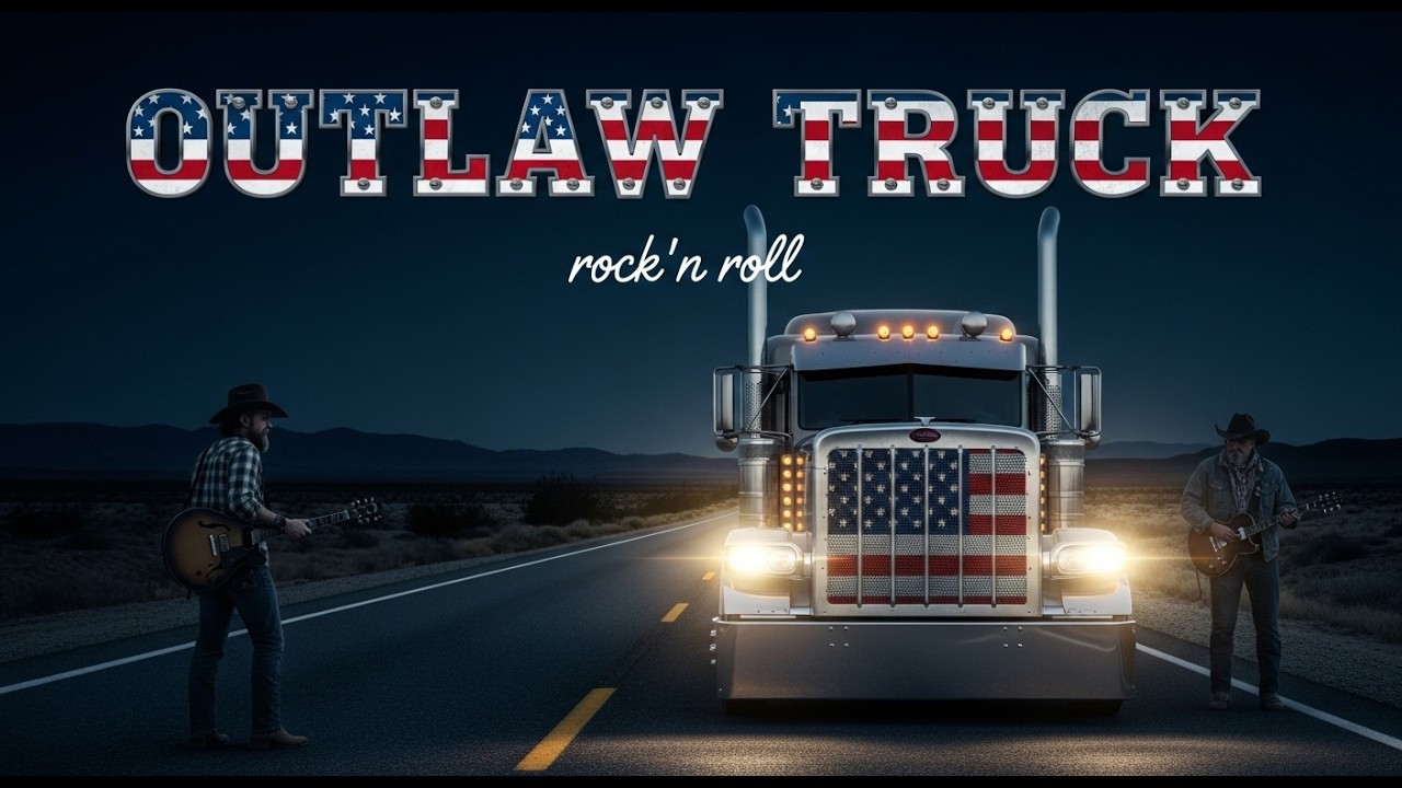 Outlaw Country Rock Highway Ride with Rebel Sounds for Long Night Drives