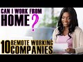 Which Companies Allow Working from Home? | Tele Workers | #BlackExcellist