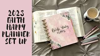 FAITH HAPPY PLANNER SET UP | 2023 Bible Study Notes | Creative Faith & Co.