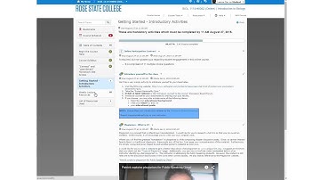 Course Navigation Video