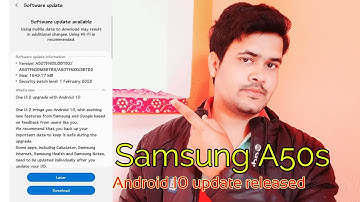 Samsung A50s Released Android 10 with one ui 2 update in India